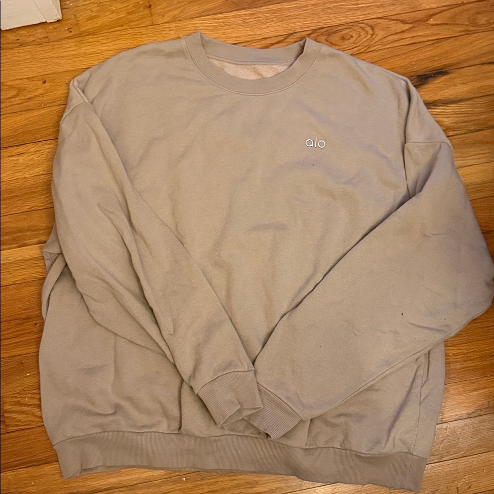 ALO Yoga Taupe Sweatshirt